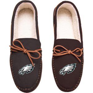 NFL Moccasin Slippers Philadelphia Eagles Men's XL/S sizes Sherpa Lined - NWT